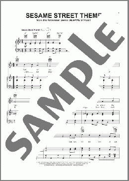 Sesame Street Theme(Joe Raposo/The Muppets/TV Theme Song) 楽譜 ピアノ & ボーカル & ギター ダウンロード