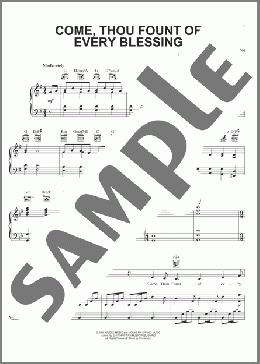 Come, Thou Fount Of Every Blessing(Twila Paris/Robert Robinson) 楽譜 ピアノ & ボーカル & ギター ダウンロード