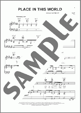 Place In This World(Amy Grant/Michael W. Smith) 楽譜 ピアノ & ボーカル & ギター ダウンロード