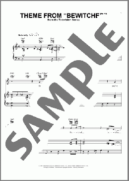 Theme from Bewitched(TV Theme Song/Howard Greenfield) 楽譜 ピアノ & ボーカル & ギター ダウンロード