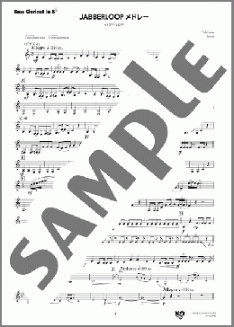 JABBERLOOPメドレー イナズマ～シロクマ(Bass Clarinet in B♭)(Ryo Kishimoto) 楽譜 吹奏楽（パート） ダウンロード