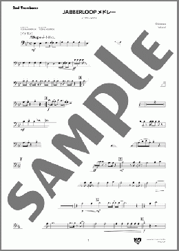 JABBERLOOPメドレー イナズマ～シロクマ(2nd Trombone)(Ryo Kishimoto) 楽譜 吹奏楽（パート） ダウンロード