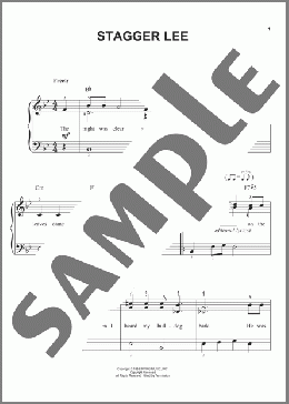Stagger Lee(Lloyd Price) 楽譜 ピアノ（ソロ） ダウンロード