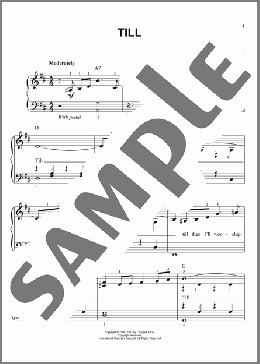 Till(Carl Sigman) 楽譜 ピアノ（ソロ） ダウンロード