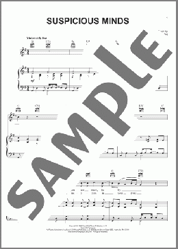 Suspicious Minds(Dwight Yoakam/Elvis Presley/Lilo & Stitch (Movie)) 楽譜 ピアノ & ボーカル & ギター ダウンロード