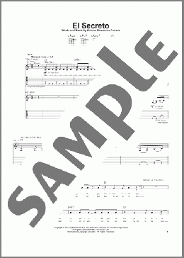 El Secreto(Jaguares) 楽譜 ギター（ソロ） ダウンロード