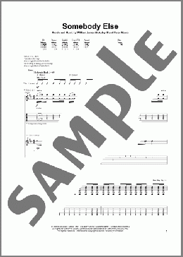 Somebody Else(Bleu/Spider-Man (Movie)) 楽譜 ギター（ソロ） ダウンロード