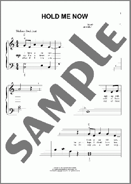 Hold Me Now(Thompson Twins) 楽譜 ピアノ（ソロ） ダウンロード