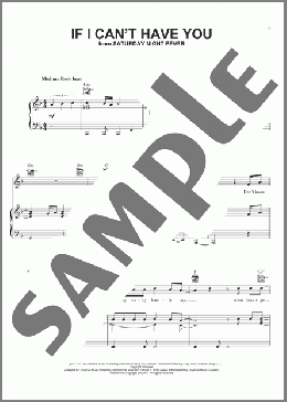 If I Can't Have You(Bee Gees/Yvonne Elliman) 楽譜 ピアノ & ボーカル & ギター ダウンロード
