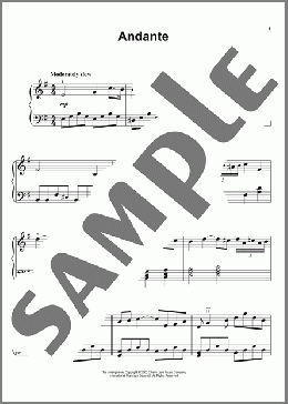 Andante(Gaetano Donizetti) 楽譜 ピアノ（ソロ） ダウンロード