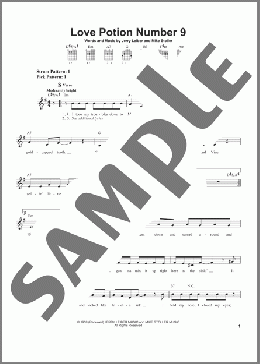 Love Potion Number 9(The Searchers/Leiber & Stoller) 楽譜 メロディ ダウンロード