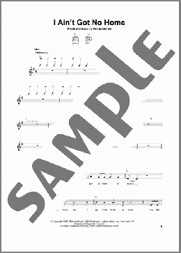 I Ain't Got No Home(Woody Guthrie) 楽譜 メロディ ダウンロード