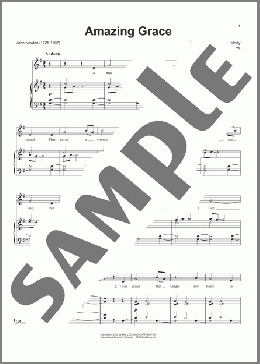 Amazing Grace(John Newton) 楽譜 ピアノ & ボーカル & ギター ダウンロード