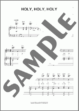 Holy, Holy, Holy(Reginald Heber) 楽譜 ピアノ & ボーカル & ギター ダウンロード