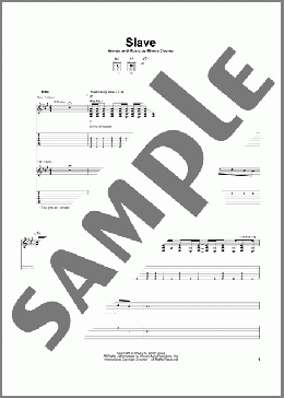 Slave(Weezer) 楽譜 ギター（ソロ） ダウンロード
