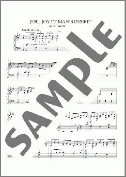 Jesu, Joy of Man's Desiring(Johann Sebastian Bach) 楽譜 ピアノ（ソロ） ダウンロード