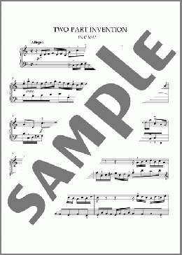 Two-Part Invention in C Major(Bach) 楽譜 ピアノ（ソロ） ダウンロード