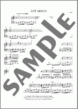 Ave Maria(Charles Gounod/Johann Sebastian Bach) 楽譜 ピアノ（ソロ） ダウンロード