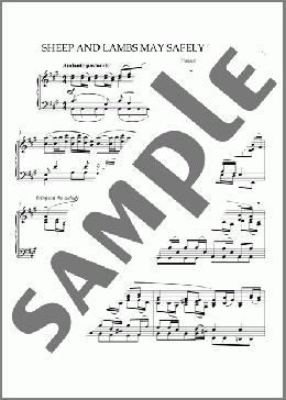 Sheep and Lambs May Safely Graze(Bach) 楽譜 ピアノ（ソロ） ダウンロード