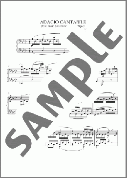 Adagio Cantabile, Op. 13(Beethoven) 楽譜 ピアノ（ソロ） ダウンロード