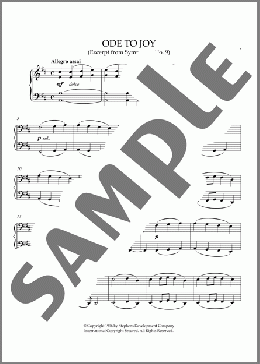 Ode To Joy(Ludwig Van Beethoven) 楽譜 ピアノ（ソロ） ダウンロード