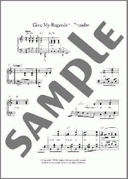 Give My Regards To Broadway(Cohan) 楽譜 ピアノ（ソロ） ダウンロード