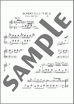 Rondo Alla Turca (Finale)(Mozart) 楽譜 ピアノ（ソロ） ダウンロード