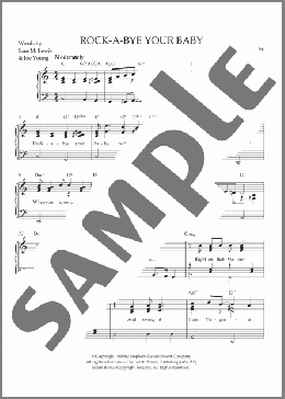 Rock-A-Bye Your Baby (With A Dixie Melody)(Schwartz) 楽譜 ピアノ（ソロ） ダウンロード