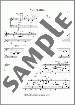Ave Maria(Franz Schubert) 楽譜 ピアノ（ソロ） ダウンロード