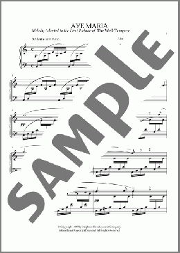 Ave Maria(Charles Gounod/Johann Sebastian Bach) 楽譜 ピアノ（ソロ） ダウンロード