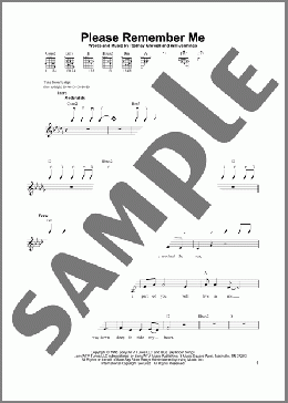 Please Remember Me(Tim McGraw) 楽譜 メロディ ダウンロード