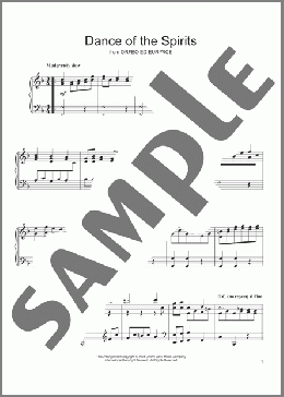 Dance Of The Spirits(Christoph Willibald von Gluck) 楽譜 ピアノ（ソロ） ダウンロード