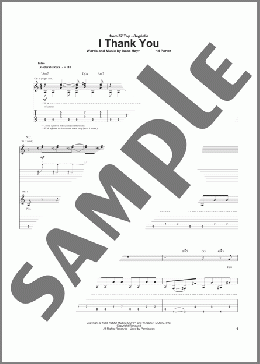 I Thank You(ZZ Top/Sam & Dave/Isaac Hayes) 楽譜 ギター（ソロ） ダウンロード