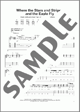 Where The Stars And Stripes And The Eagle Fly(Aaron Tippin) 楽譜 ギター（ソロ） ダウンロード