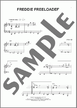 Freddie Freeloader(Miles Davis) 楽譜 ピアノ（ソロ） ダウンロード