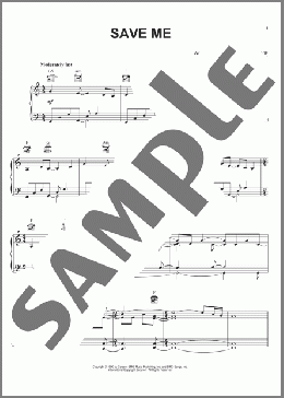 Save Me(Christine McVie) 楽譜 ピアノ & ボーカル & ギター ダウンロード