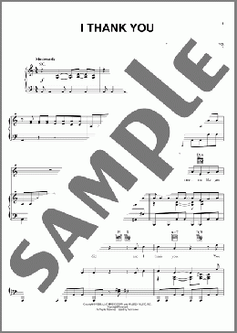 I Thank You(ZZ Top/Sam & Dave/Isaac Hayes) 楽譜 ピアノ & ボーカル & ギター ダウンロード