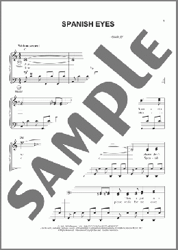 Spanish Eyes(Al Martino/Engelbert Humperdinck) 楽譜 その他 ダウンロード