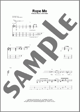 Rape Me(Nirvana) 楽譜 ギター（ソロ） ダウンロード