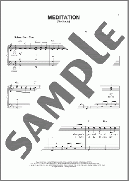 Meditation (Meditacao)(Antonio Carlos Jobim) 楽譜 その他 ダウンロード