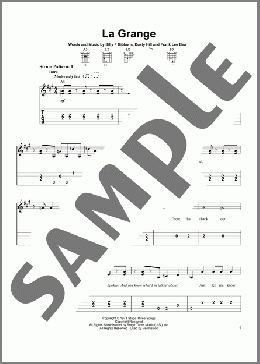 La Grange(ZZ Top) 楽譜 ギター（ソロ） ダウンロード