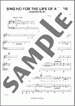 Sing Ho For The Life Of A Bear (Expotition March)(Carly Simon) 楽譜 ピアノ & ボーカル & ギター ダウンロード