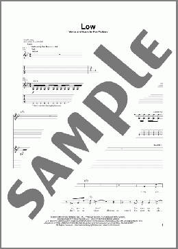 Low(Foo Fighters) 楽譜 ギター（ソロ） ダウンロード
