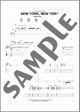 New York, New York(Ryan Adams) 楽譜 ギター（ソロ） ダウンロード