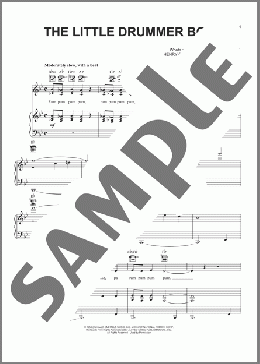 The Little Drummer Boy(Katherine K. Davis) 楽譜 ピアノ & ボーカル & ギター ダウンロード