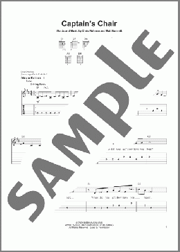 Captain's Chair(Sanctus Real) 楽譜 ギター（ソロ） ダウンロード