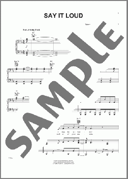 Say It Loud(Sanctus Real) 楽譜 ピアノ & ボーカル & ギター ダウンロード