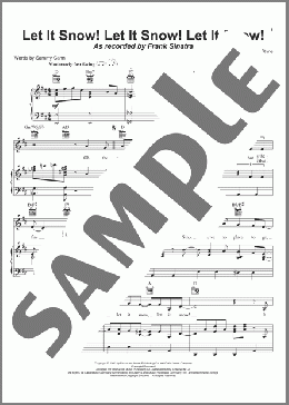 Let It Snow! Let It Snow! Let It Snow!(Sammy Cahn) 楽譜 ピアノ & ボーカル & ギター ダウンロード