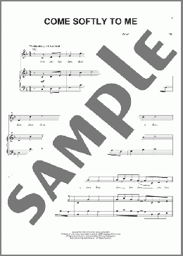 Come Softly To Me(Fleetwoods) 楽譜 ピアノ & ボーカル & ギター ダウンロード