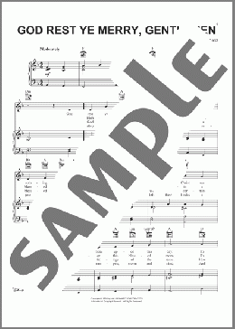 God Rest Ye Merry, Gentlemen(19th Century English Carol) 楽譜 ピアノ & ボーカル & ギター ダウンロード